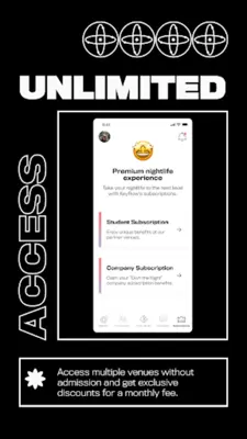 Keyflow Your key to nightlife android App screenshot 3